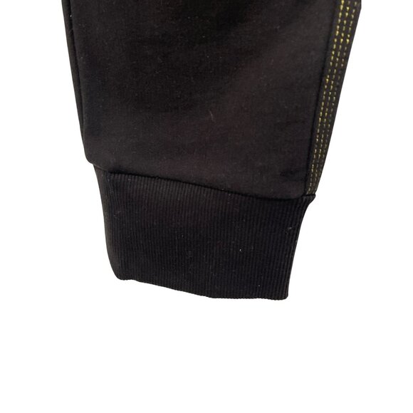 New Versace Jeans Couture Black Joggers Gold Logo Pull On Drawstring Size 8 - Picture 6 of 12